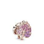 Charm Foglia Scintillante in Pavé