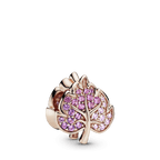 Charm Foglia Scintillante in Pavé