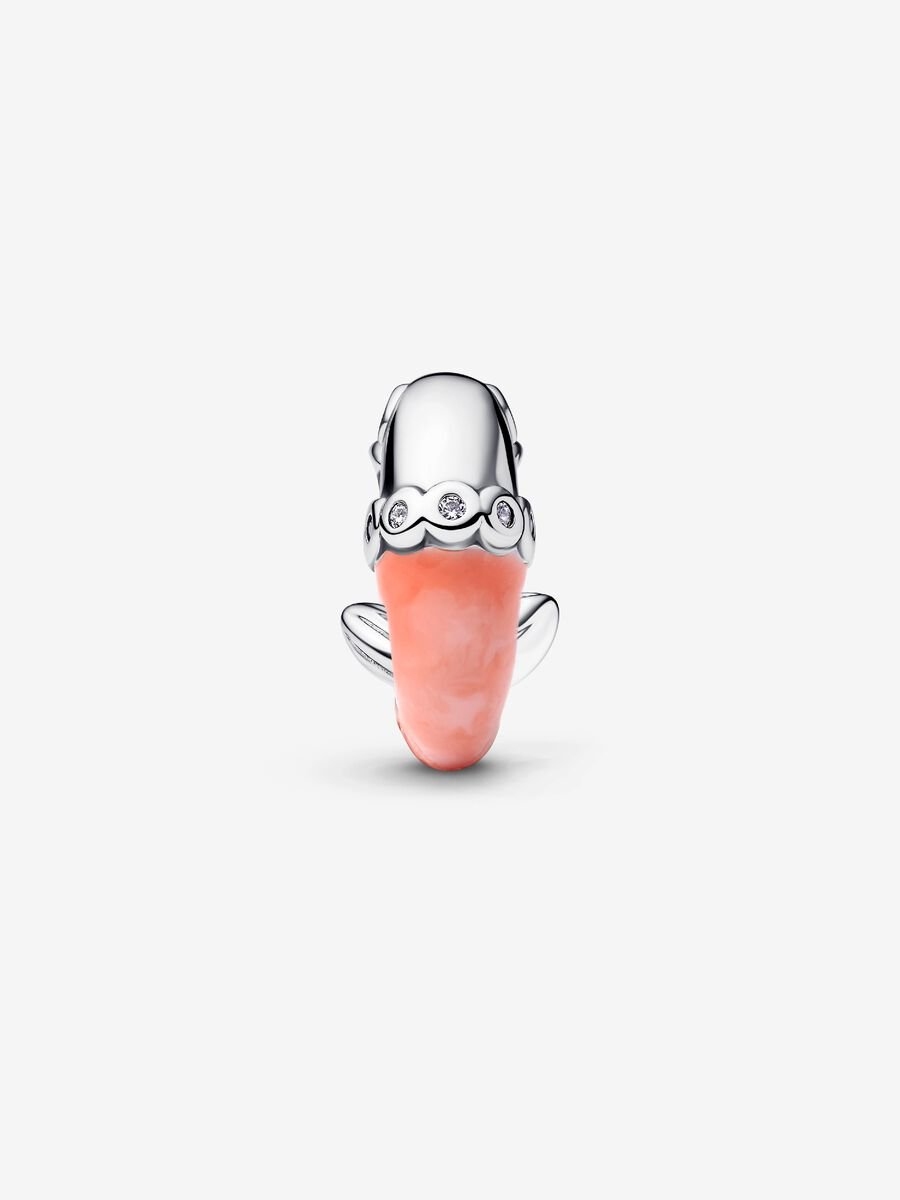 Charm Gamberetto Rosa Argento Sterling 925 - CHARM