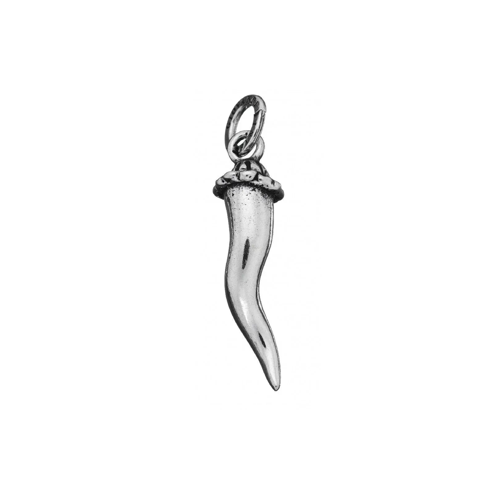 Charm Giovanni Raspini Cornetto Portafortuna in Argento 925 - Collezione Amuleti Unisex - CHARM