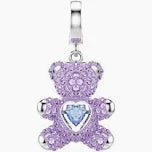 Charm Idyllia Taglio misto Orsetto Viola Placcato rodio - CHARM