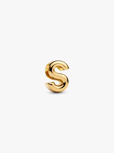 Charm Lettera S piccola Finitura in Oro - CHARM