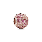 Charm Margherita Con Pavé Rosa