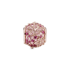 Charm Margherita Con Pavé Rosa