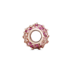 Charm Margherita Con Pavé Rosa