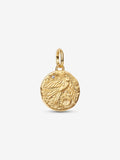 Charm Medallion Rondine ’Dum Vita Est Spes Est’ Placcatura in Oro 14k - CHARM