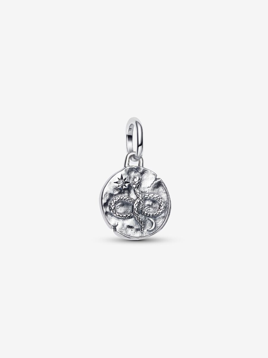 Charm Medallion Serpente ’Memento Vivere’ Argento Sterling 925 - CHARM