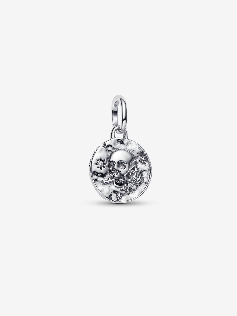 Charm Medallion Teschio ’Carpe Diem’ Argento Sterling 925 - CHARM
