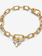 Charm Mini Pendente Ape Bianca Pandora ME Placcatura in Oro 14k - CHARM