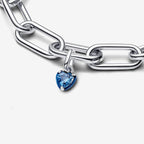 Charm Mini Pendente Blue Chakra Heart Pandora ME