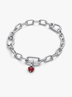 Charm Mini Pendente Red Chakra Heart Pandora ME Argento Sterling 925 - CHARM