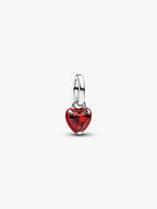 Charm Mini Pendente Red Chakra Heart Pandora ME Argento Sterling 925 - CHARM