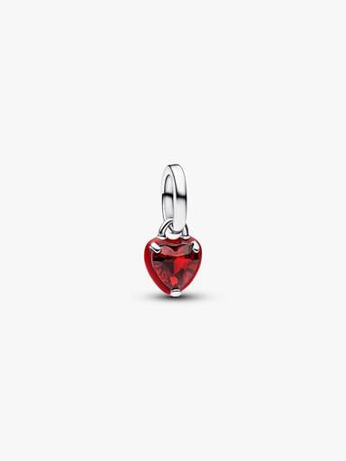 Charm Mini Pendente Red Chakra Heart Pandora ME Argento Sterling 925 - CHARM