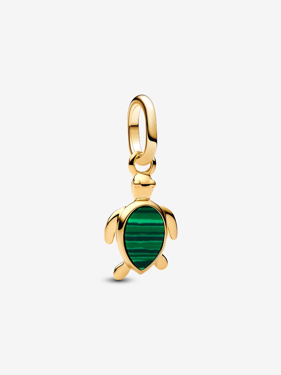 Charm Mini Pendente Tartaruga Verde Pandora ME Placcatura in Oro 14k - CHARM
