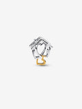 Charm Openwork Casa ’With You I’m Home’ Argento Sterling 925 Placcatura in Oro 14k - CHARM