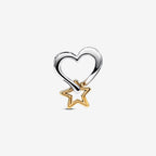 Charm Openwork Cuore e Stella ’My Lucky Star’ - CHARM