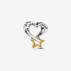 Charm Openwork Cuore e Stella ’My Lucky Star’ - CHARM