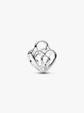 Charm Openwork Lucchetto Cuore Argento Sterling 925 - CHARM