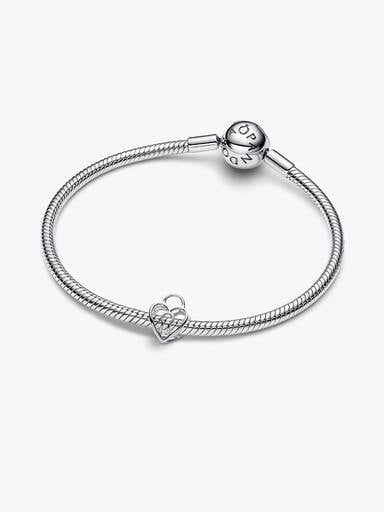 Charm Openwork Lucchetto Cuore Argento Sterling 925 - CHARM