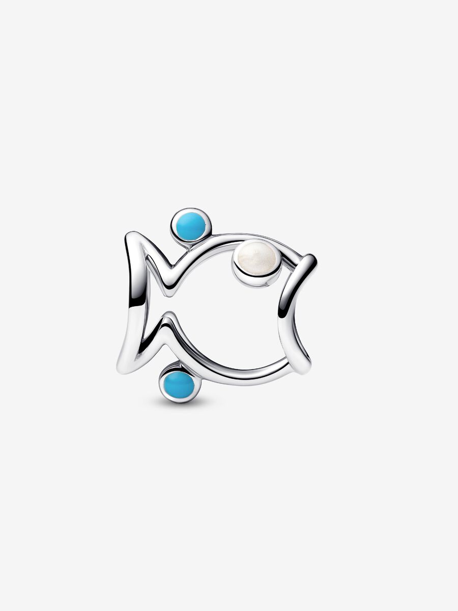 Charm Openwork Pesce Argento Sterling 925 - CHARM