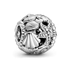 Charm openwork Stella Marina, Conchiglia e Cuore
