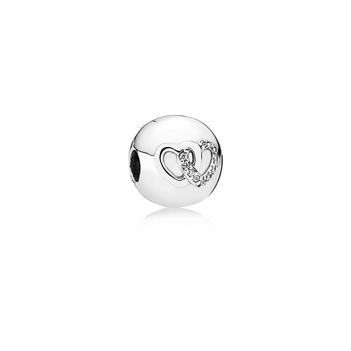 Charm Pandora Clip Intreccio di cuori