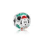 Charm Pandora disney Mickey Mouse babbo natale