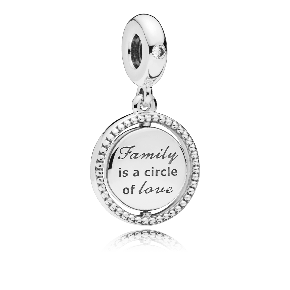 Charm Pendente Albero della Famiglia Girevole