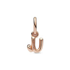 Charm pendente Alfabeto con lettera u