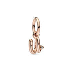 Charm pendente Alfabeto con lettera u