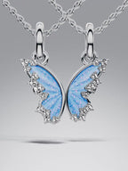Charm Pendente Ali di Farfalla Divisibile Argento Sterling 925 - CHARM