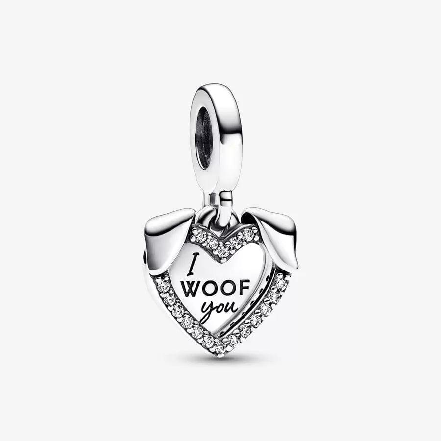 Charm Pendente Amico a 4 Zampe "I Woof You"