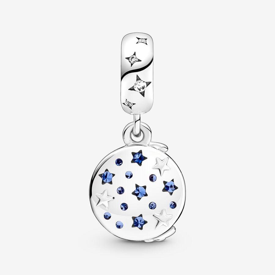 Charm Pendente Babbo Natale sulla Luna