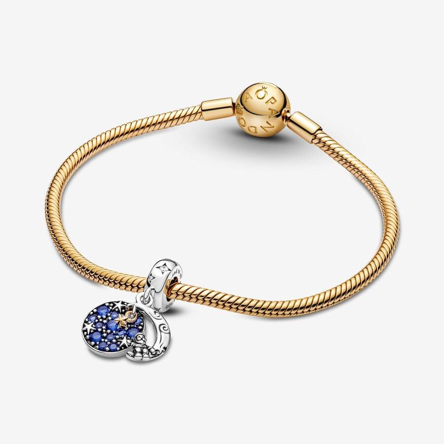 Charm Pendente Babbo Natale sulla Luna