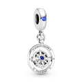 Charm Pendente Bussola "Always Follow Your Heart"