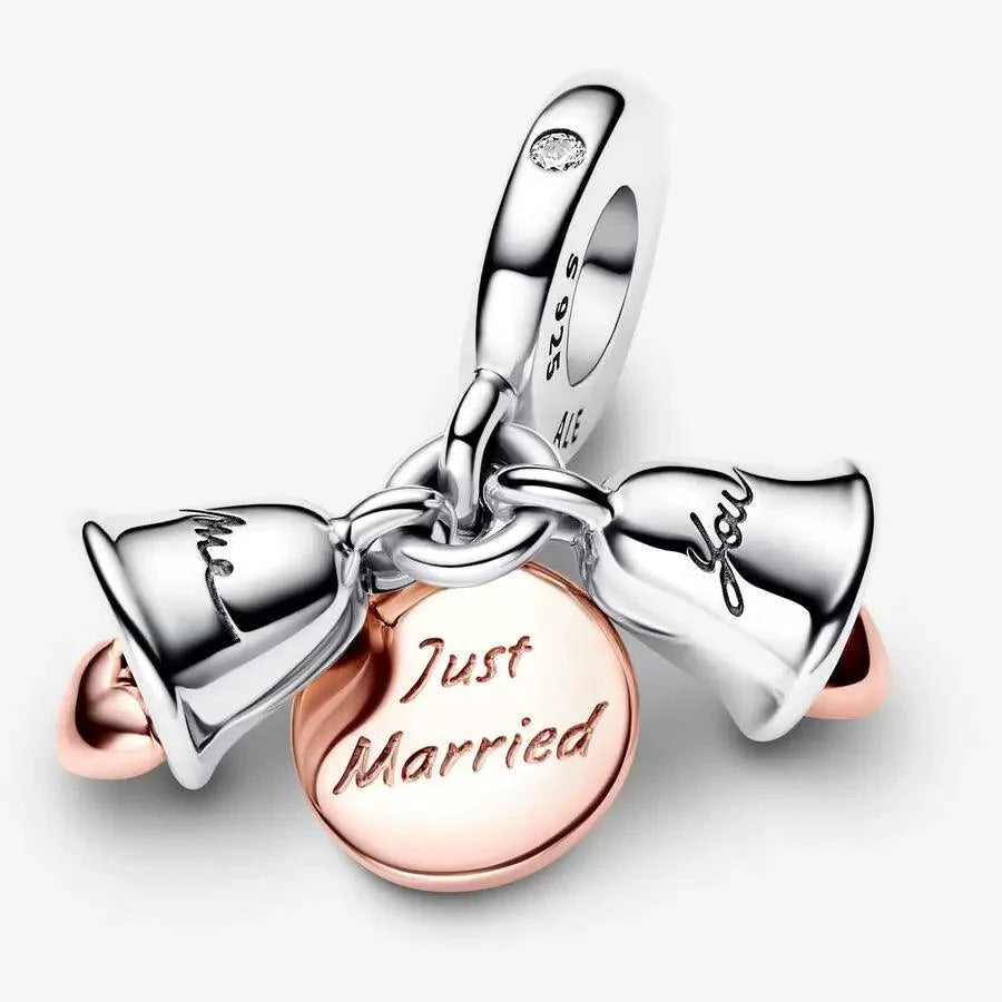 Charm Pendente Campane Nuziali "Just Married"