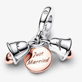Charm Pendente Campane Nuziali "Just Married"