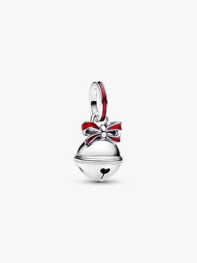 Charm Pendente Campanella di Natale Argento Sterling 925 - CHARM