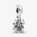 Charm Pendente Castello Bicolore