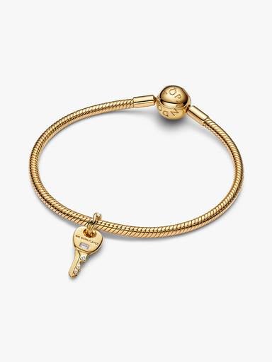 Charm Pendente Chiave ’No Duplicates’ Finitura in Oro - CHARM