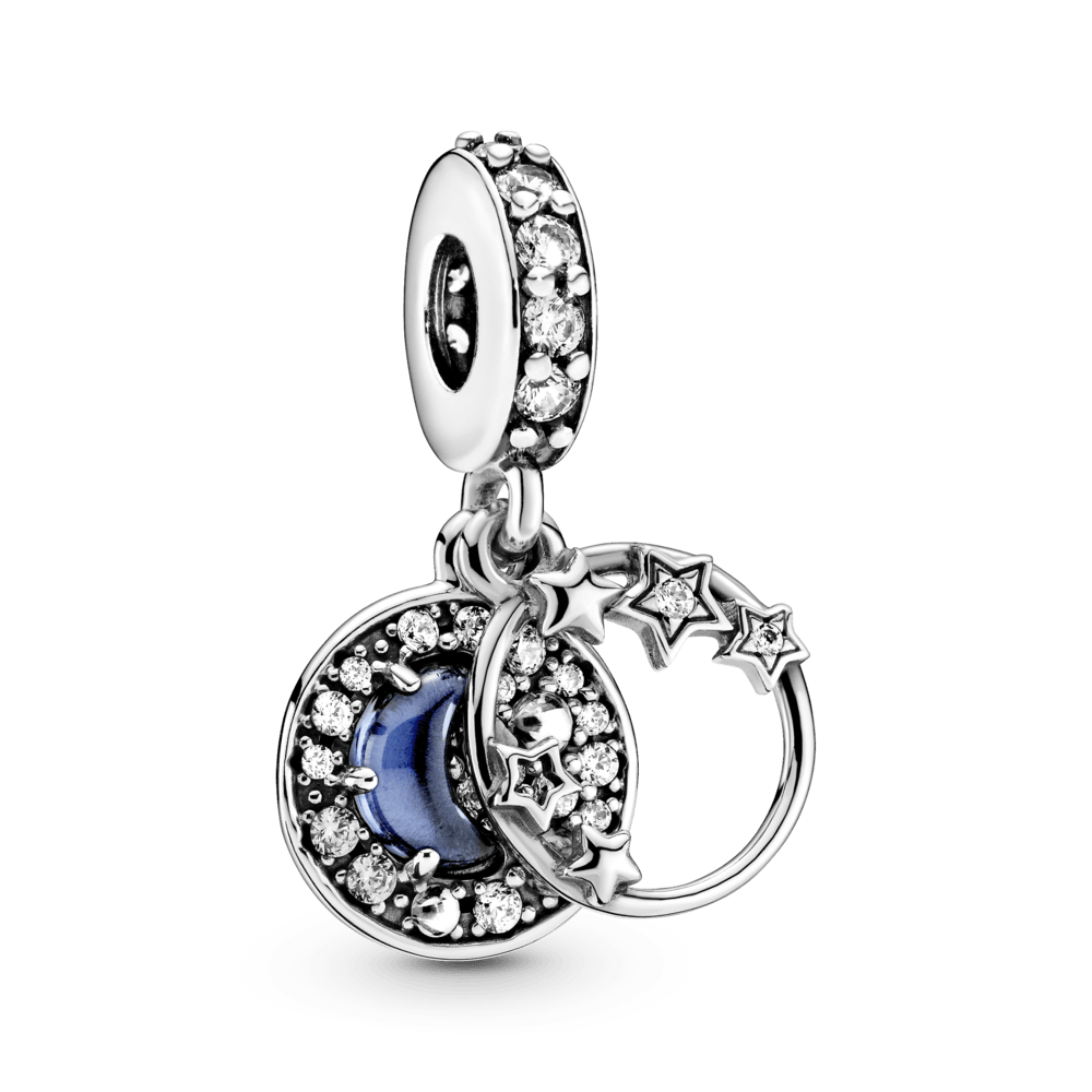 Charm Pendente Cielo, Luna e Stelle