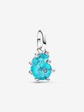 Charm Pendente Conchiglia Vetro di Murano Turchese Argento Sterling 925 - CHARM