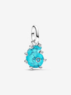 Charm Pendente Conchiglia Vetro di Murano Turchese Argento Sterling 925 - CHARM
