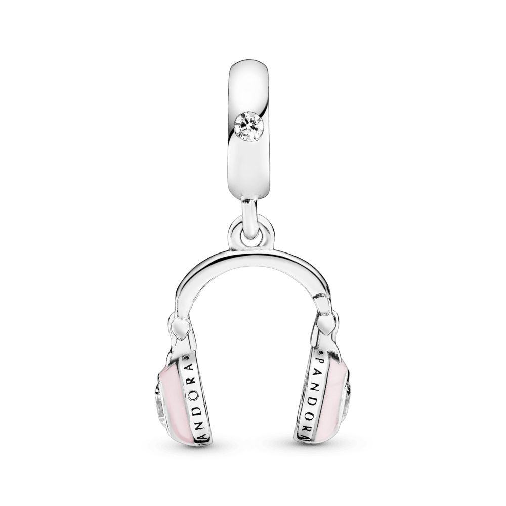 Charm - Pendente Cuffie Rosa