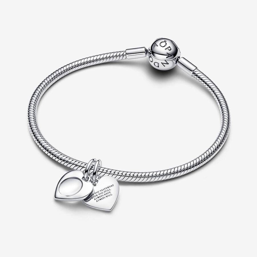 Charm Pendente Cuore con Lente di Ingrandimento - CHARM
