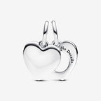 Charm Pendente Cuore con Lente di Ingrandimento - CHARM