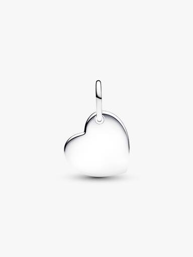 Charm Pendente Cuore con Pietra Miele Novembre Argento Sterling 925 - CHARM