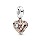 Charm Pendente Cuore Disegnato