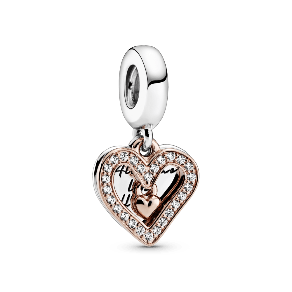 Charm Pendente Cuore Disegnato