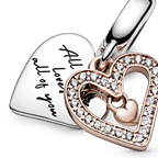 Charm Pendente Cuore Disegnato